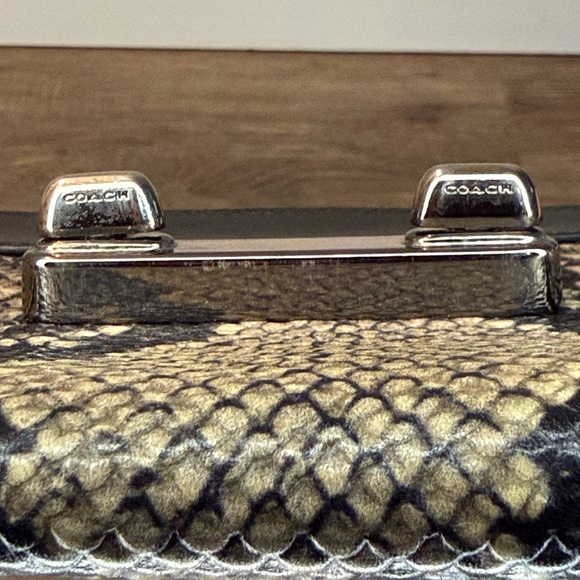 Coach Swagger Embossed Python Clutch - Picture 15 of 16